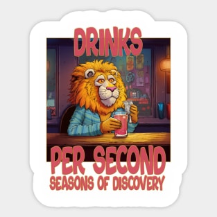 Drinks Per Second - Main Logo Sticker